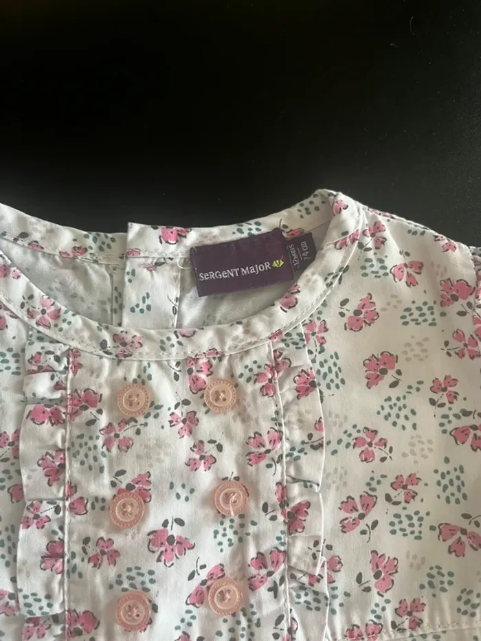 Blouse fleuri 12 mois - photo numéro 2
