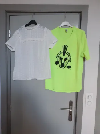 Lot 2 tee-shirts manches courtes