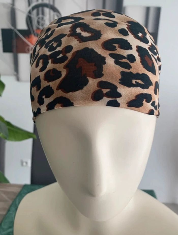 Bandeau cheveux tendance imprimé léopard