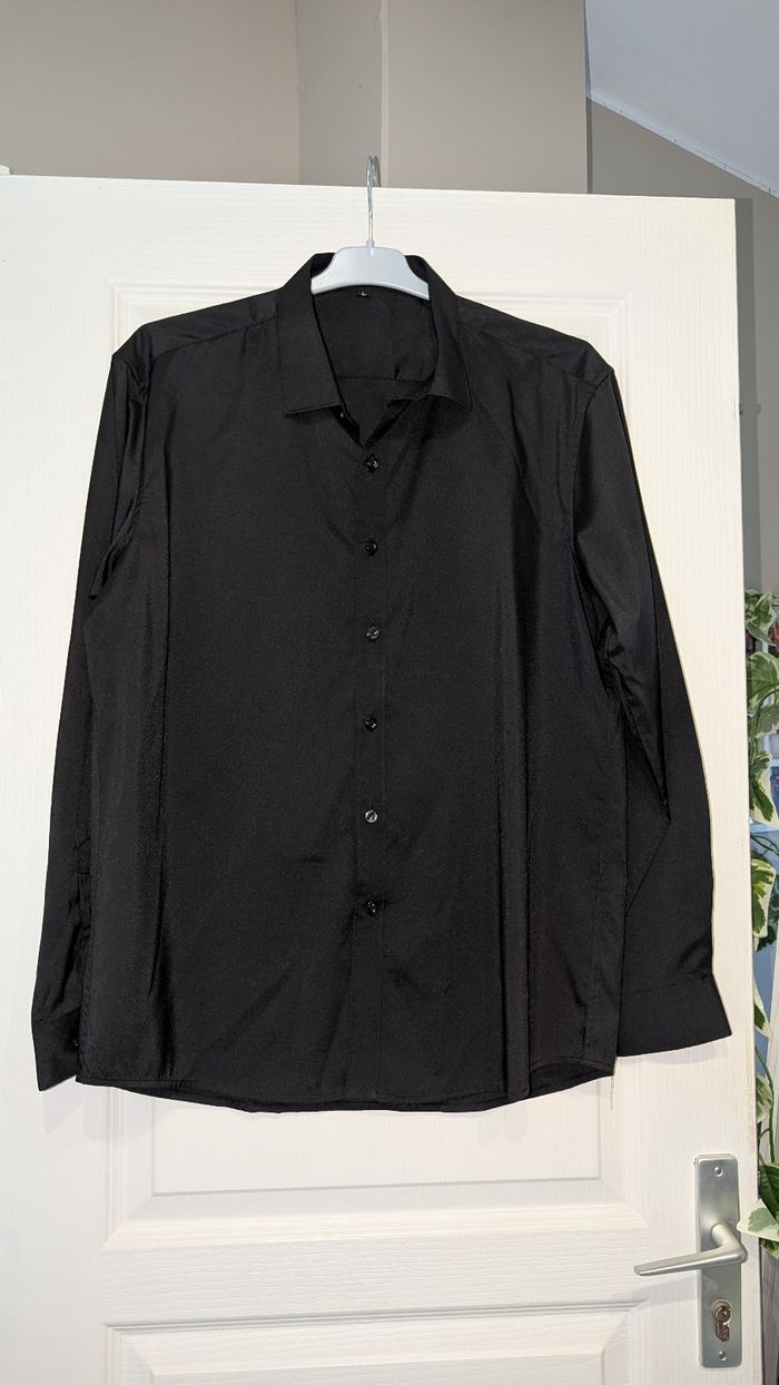 Chemise fluide noire taille L