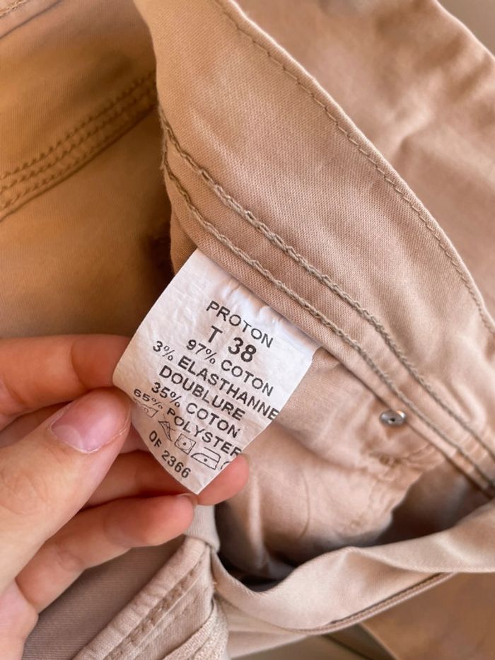 Jean beige Antonelle taille 38 - photo numéro 4