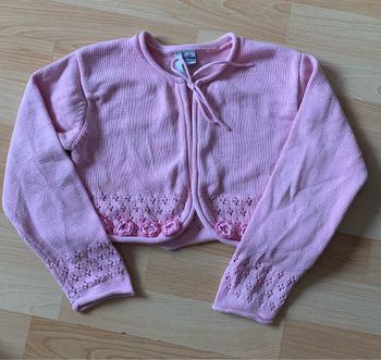 Joli gilet rose TCF 8 ans