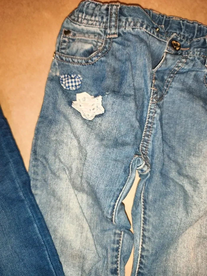 Jeans fille marque diverses taille 23 et 18-24 mois - photo numéro 3