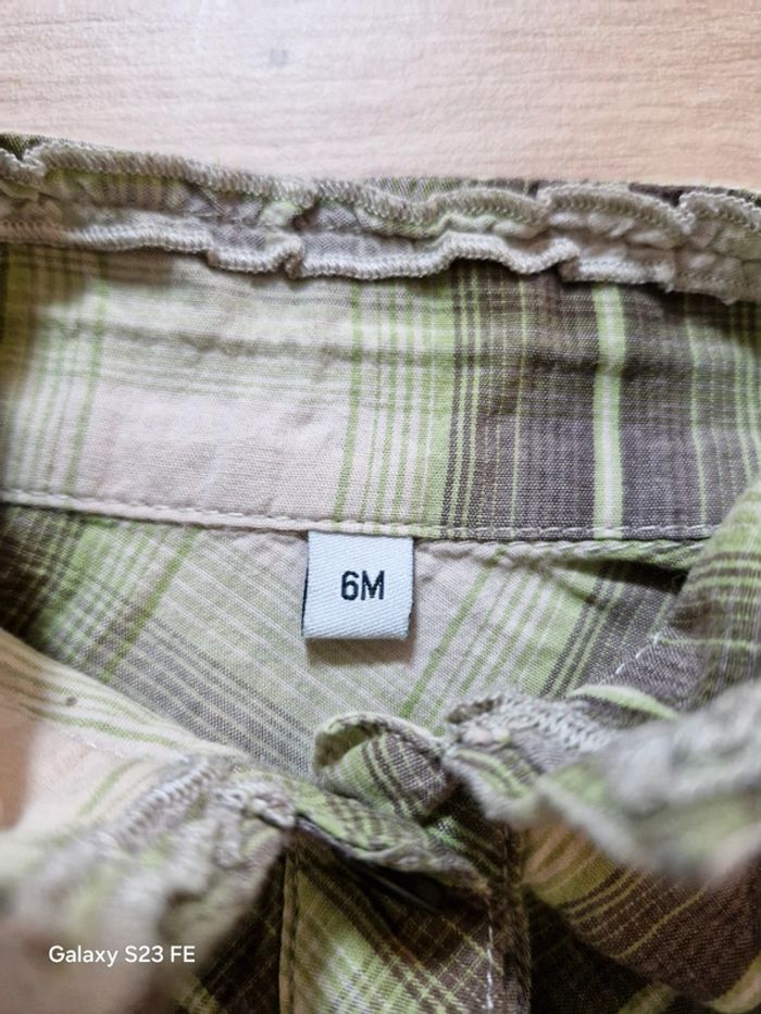 Tunique bébé fille 6 mois à carreaux - photo numéro 4