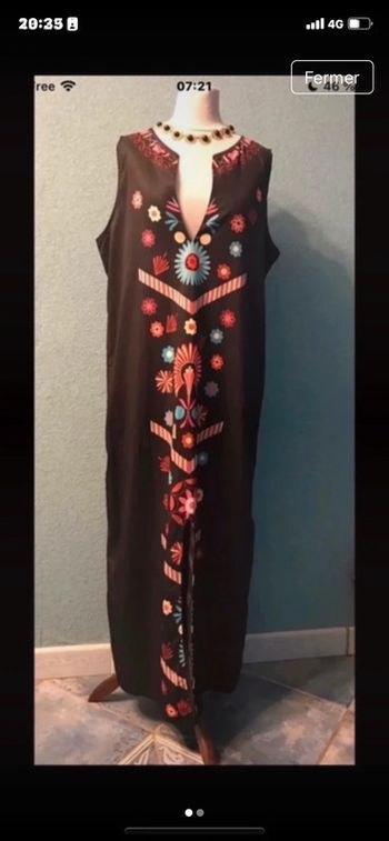 Robe longue style bohème t42