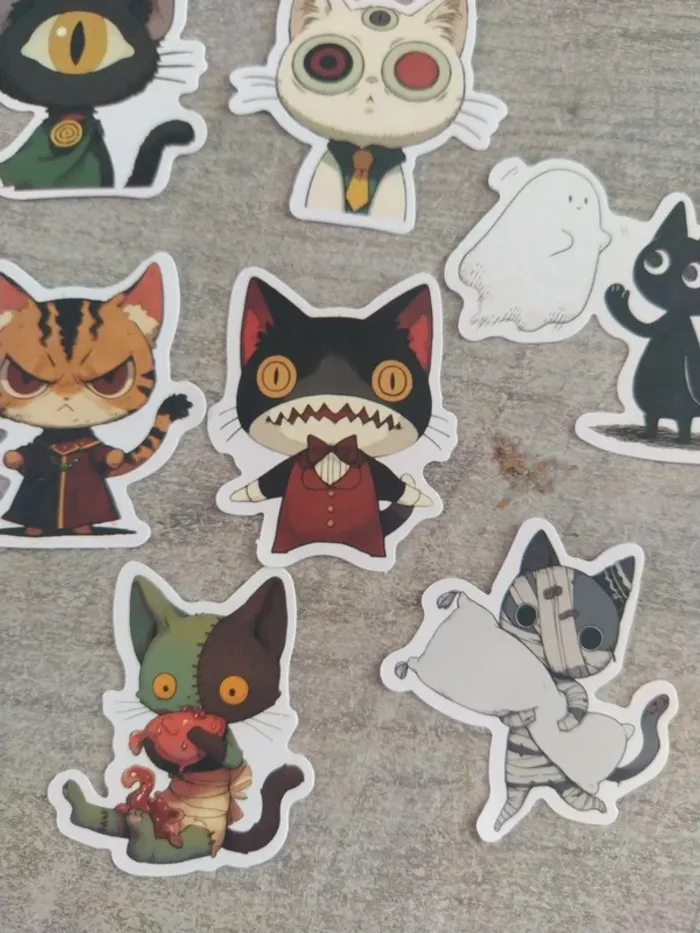 Lot de stickers motif chat (lot A) - photo numéro 4