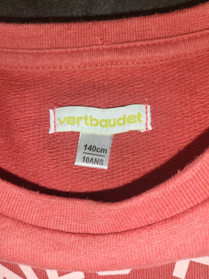 Sweat fille 10 ans vertbaudet très bon état - photo numéro 3