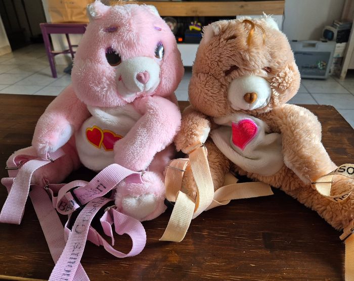 Sac à dos peluche gros chéri et gros bisous