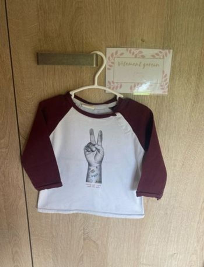 LOT 7 Pulls/blouse longue manches garçon 9 mois 71/74cm - photo numéro 4