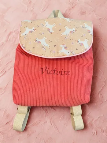 Sac à dos maternelle brodé