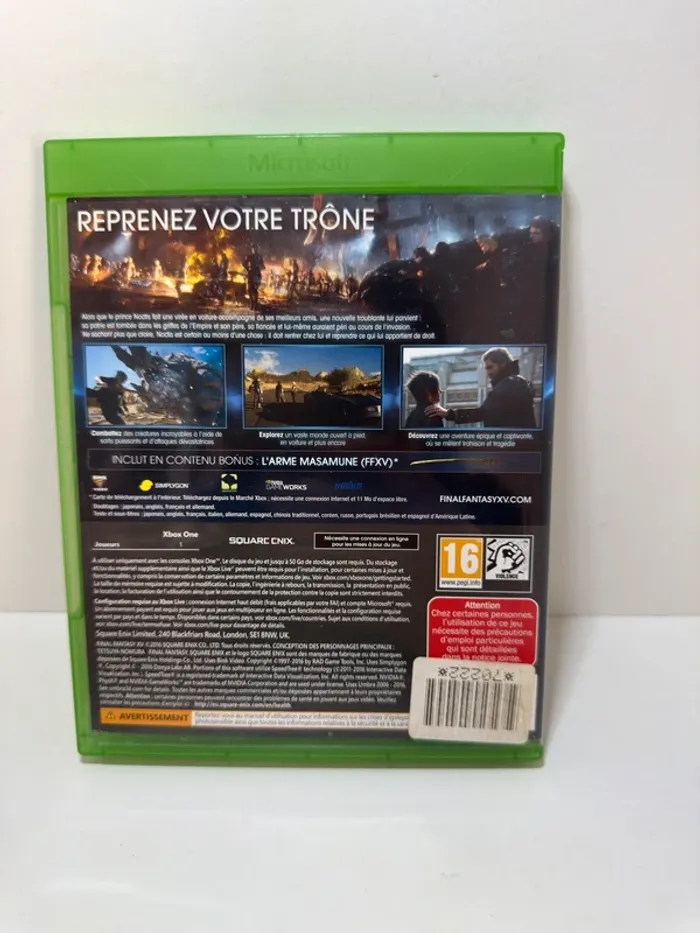Final Fantasy XV Xbox One - photo numéro 2