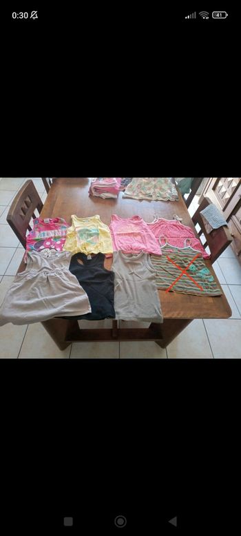 Lot de 7 débardeurs 3 ans filles