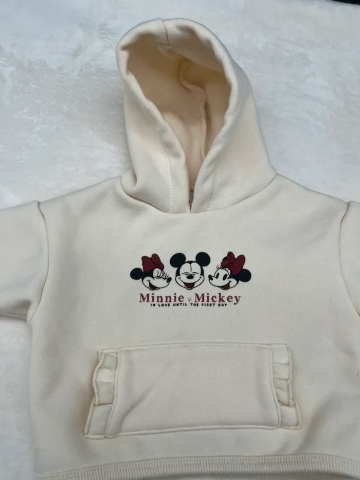 Sweat-shirt à capuche automne hiver bébé fille Disney - photo numéro 2