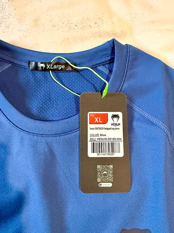 Ensemble Venum Contender Bleu – Rashguard & Fightshort MMA – Neuf XL - photo numéro 10