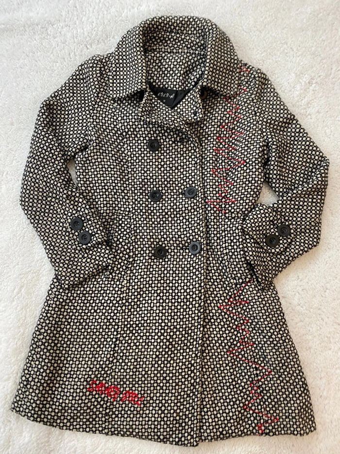 Veste chiné noir et blanc - esprit Desigual - photo numéro 4