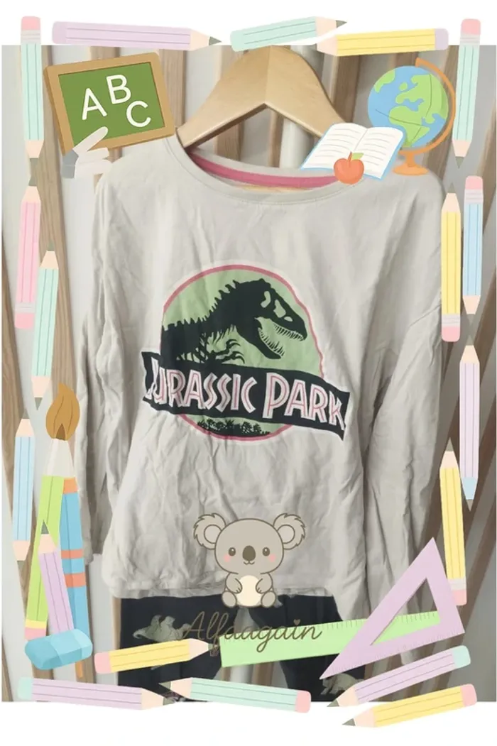 Ensemble Jurassic park legging et haut 10ans - photo numéro 2