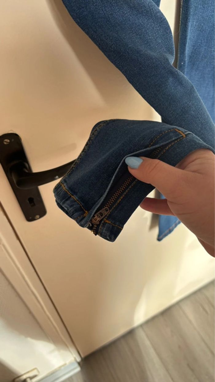 Jean slim taille 38 en très bon état marque Kiabi - photo numéro 4