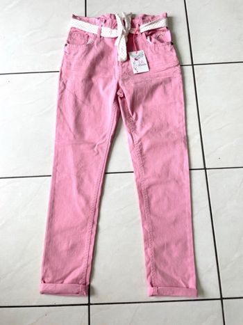 Beau pantalon fille T 10 ans Lili Marelle rose Neuf