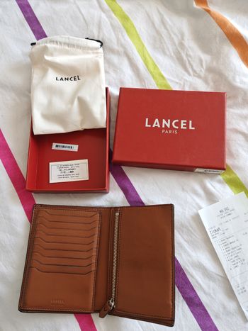 Porte feuille Lancel cuir de vachette