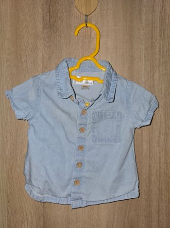 Chemise jean manches courtes