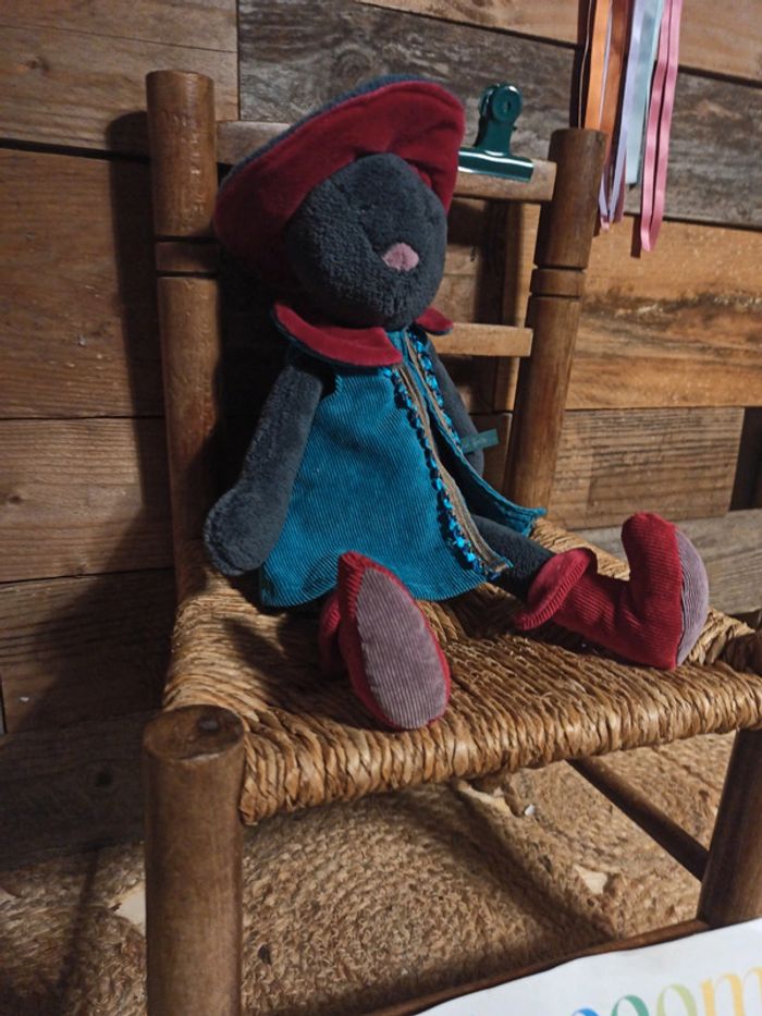 Peluche le Chat botté Moulin roty tbe - photo numéro 2