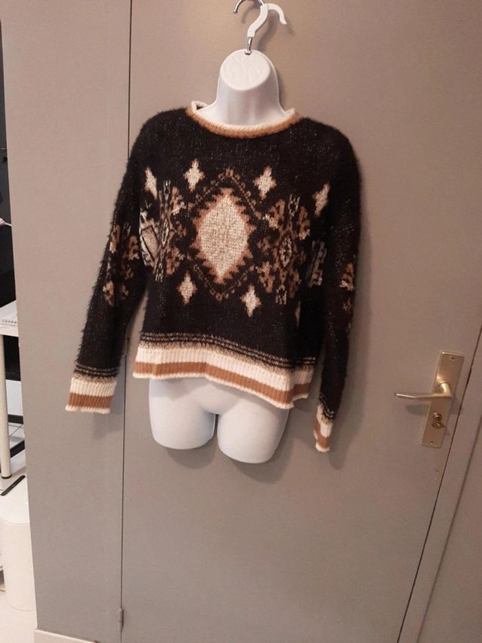 Pull chaud noir Etam Taille S - photo numéro 2
