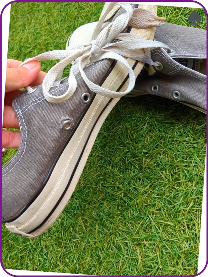 Converse courte homme Gris - photo numéro 5