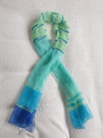 Foulard bleu et vert