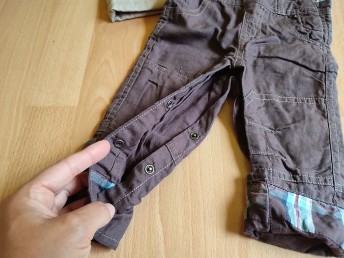 Lot ensemble salopette chemise et veste sans manche TAO assortis en 6M - photo numéro 5