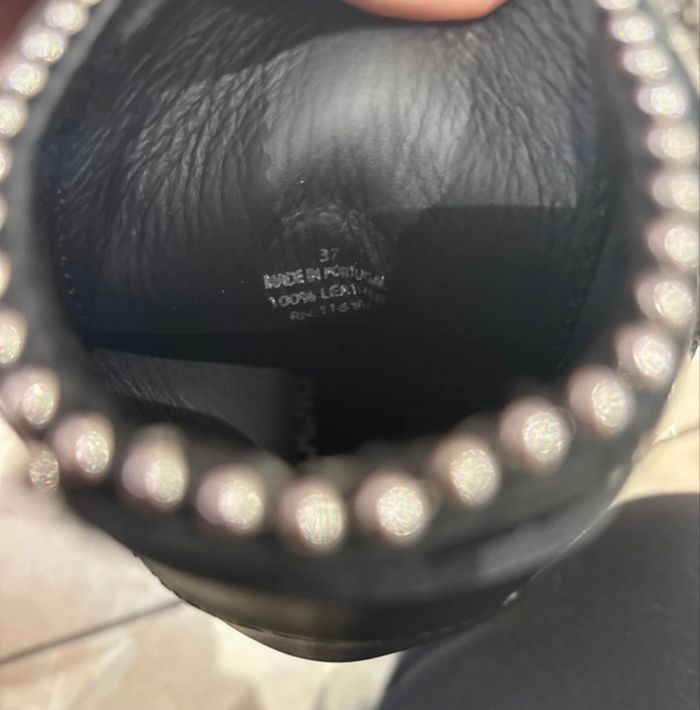 Bottines zadig&voltaire cuir noir - photo numéro 6