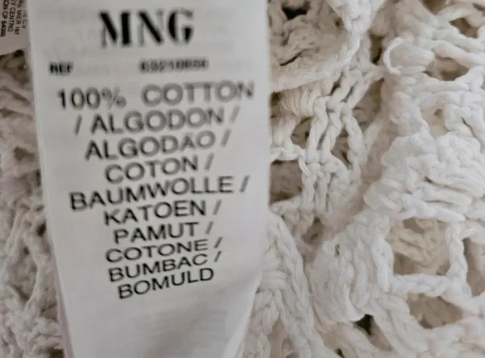 Robe ou tunique blanche en crochet Mango Taille M - photo numéro 5