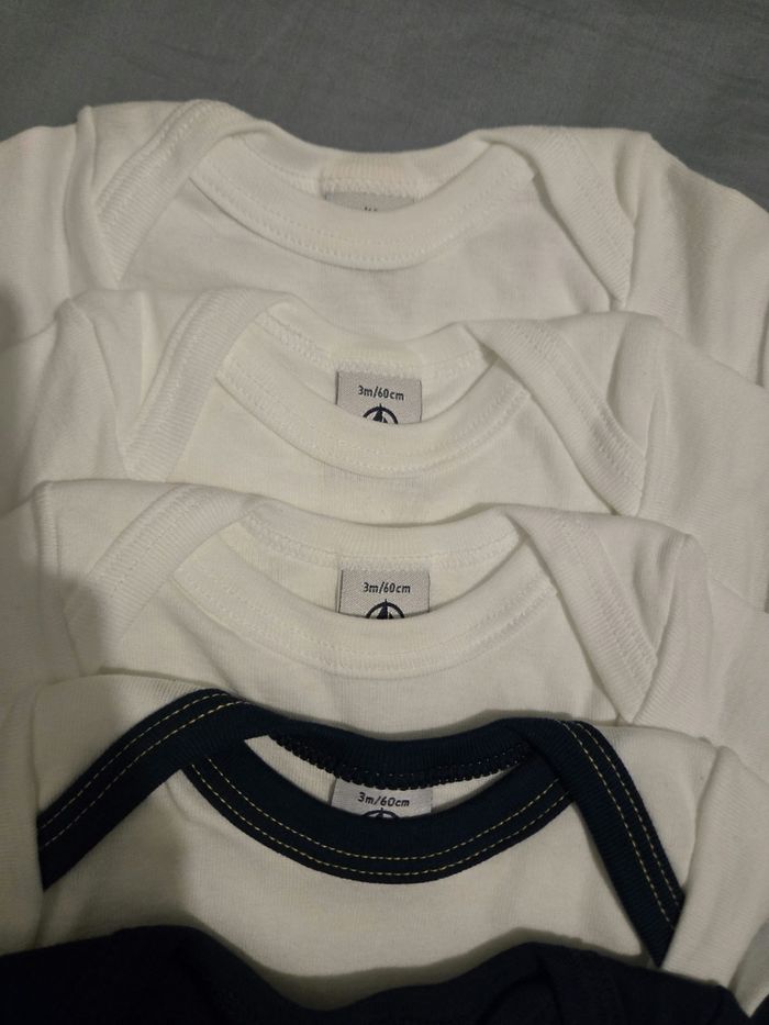 Lot de 5 bodies body neuf garçon - photo numéro 3