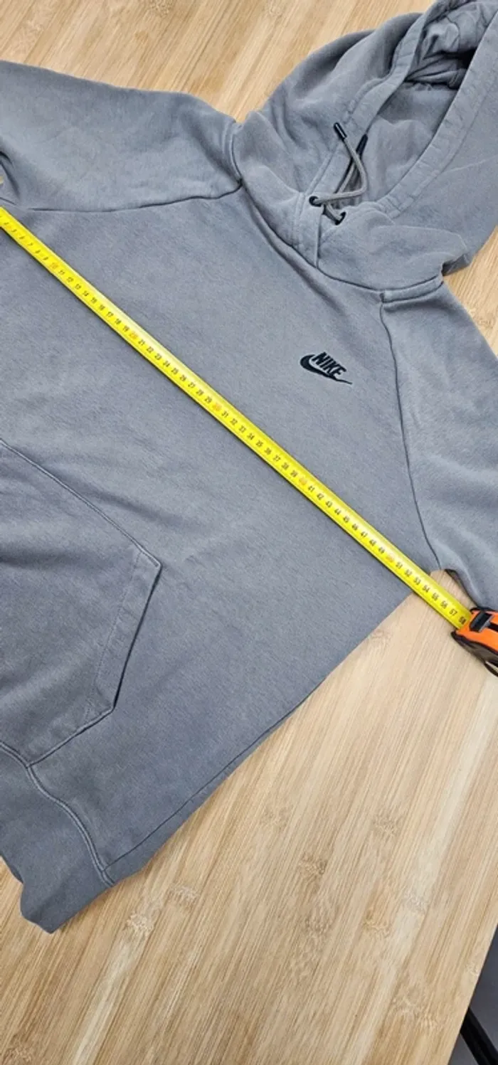 Pull à capuche Hoodie Nike kaki marron, taille M, unisexe - Très bon état - photo numéro 10