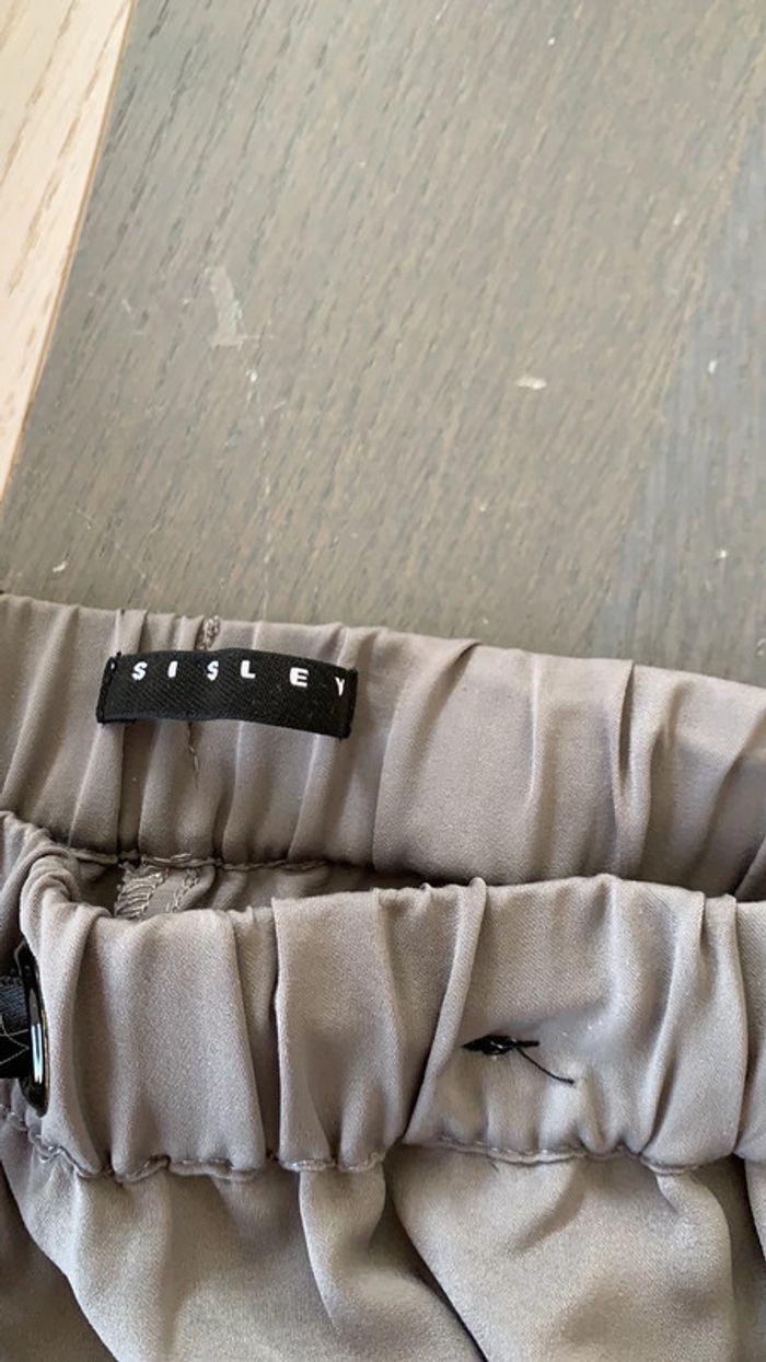 Pantalon léger gris 7/8 ans Benetton - photo numéro 3