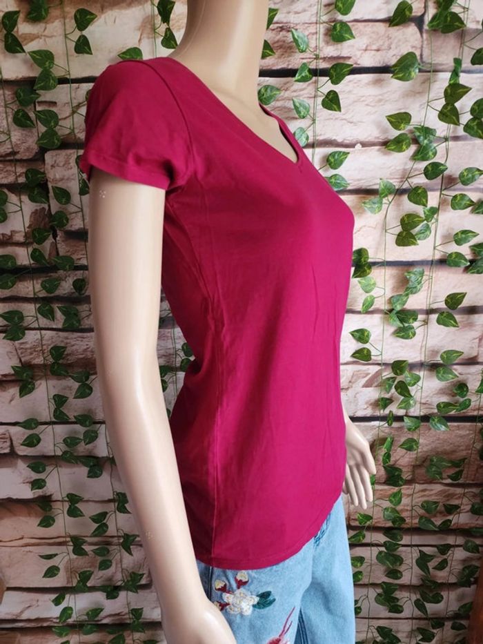 🌸T-shirt MC Rose Gemo Taille 38🌸 - photo numéro 2