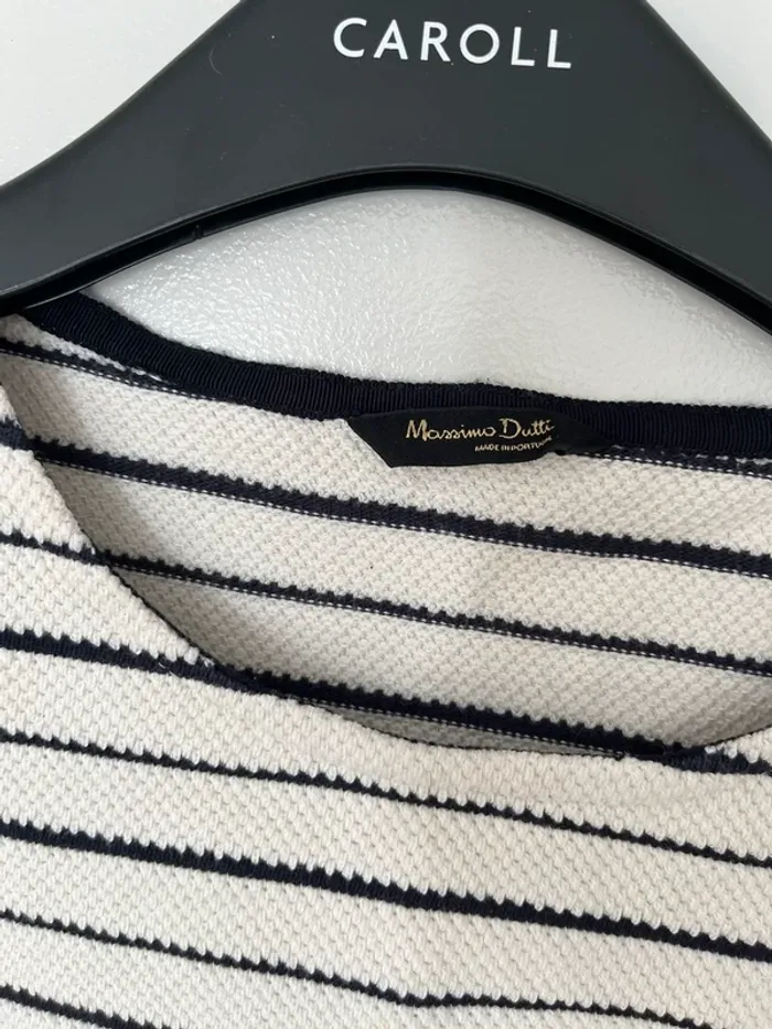 Pull ligné marin Massimo Dutti taille M - photo numéro 2