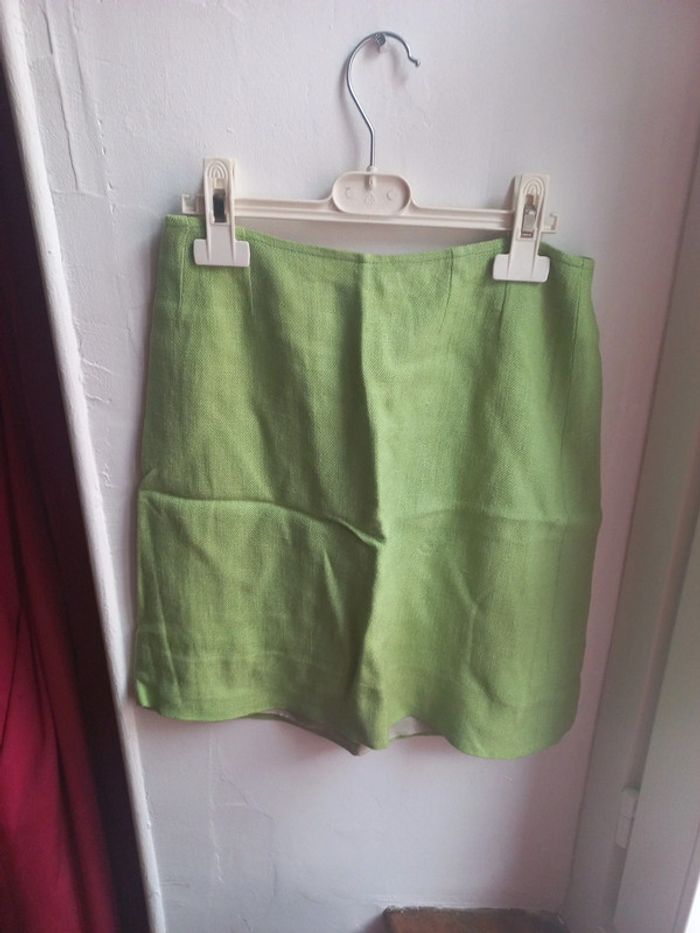 Magnifique tailleur fait main en lin, classe et sexy Taille 36 a 38 - photo numéro 6