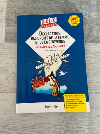 Livre déclaration des droits de la femme et de la citoyenne