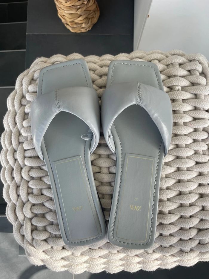 Mules Femme Zara Taille 37 - photo numéro 3