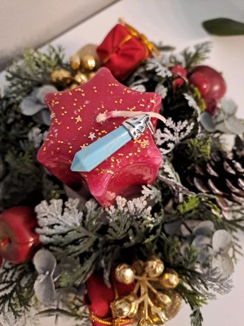 Joli pendentif turquoise.