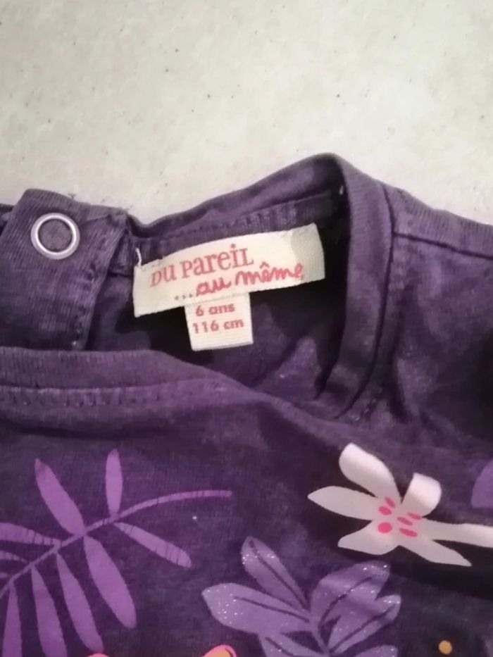 Lot 2 t shirts Manches longues 6ans DPAM - photo numéro 5