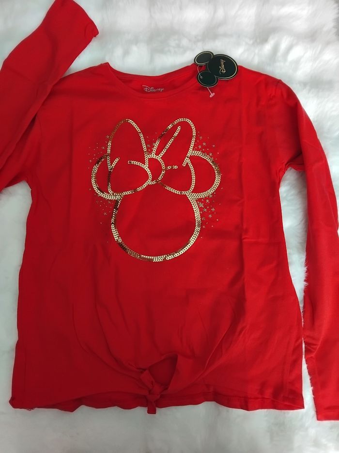 Tee-shirt manches longues fille Minnie, Disney  neuf, 12 ans