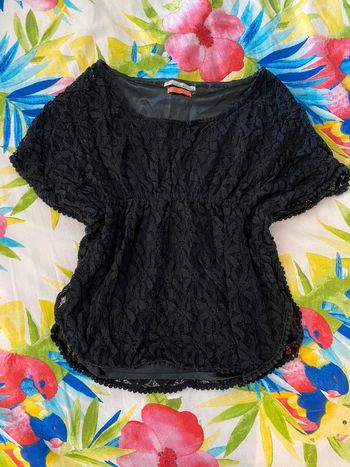 Haut dentelle noir doublé