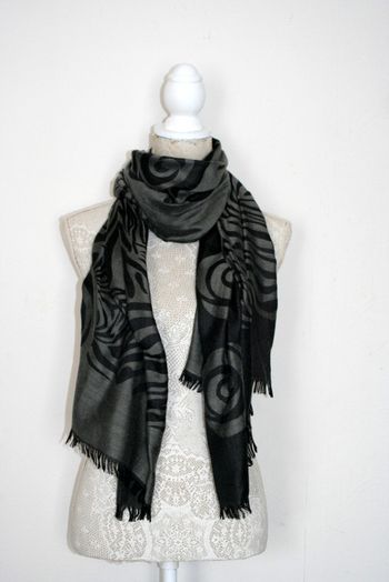 Foulard gris 180x72cm