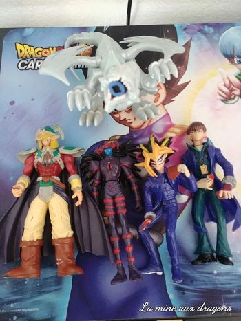 Lot Figurine Yu Gi Oh Yugi Kaiba Dragon magician Action Figure ancienne vintage