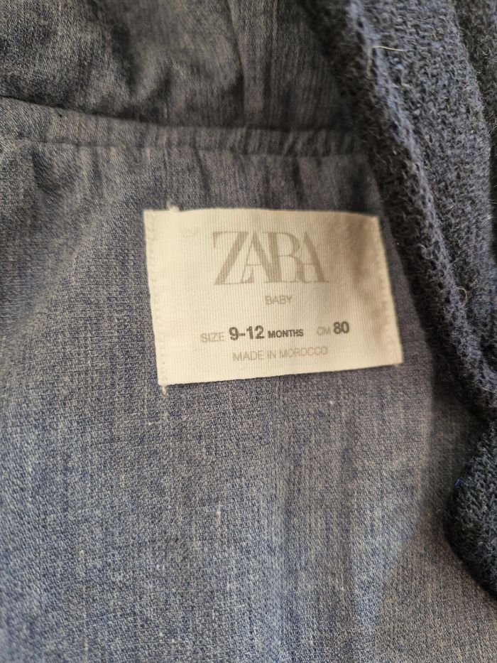 Manteau hiver bleu marine, Zara, taille 9-12 mois - photo numéro 3