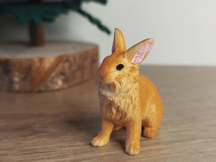 Schleich lapin lion Roux Figurine Animal de la ferme