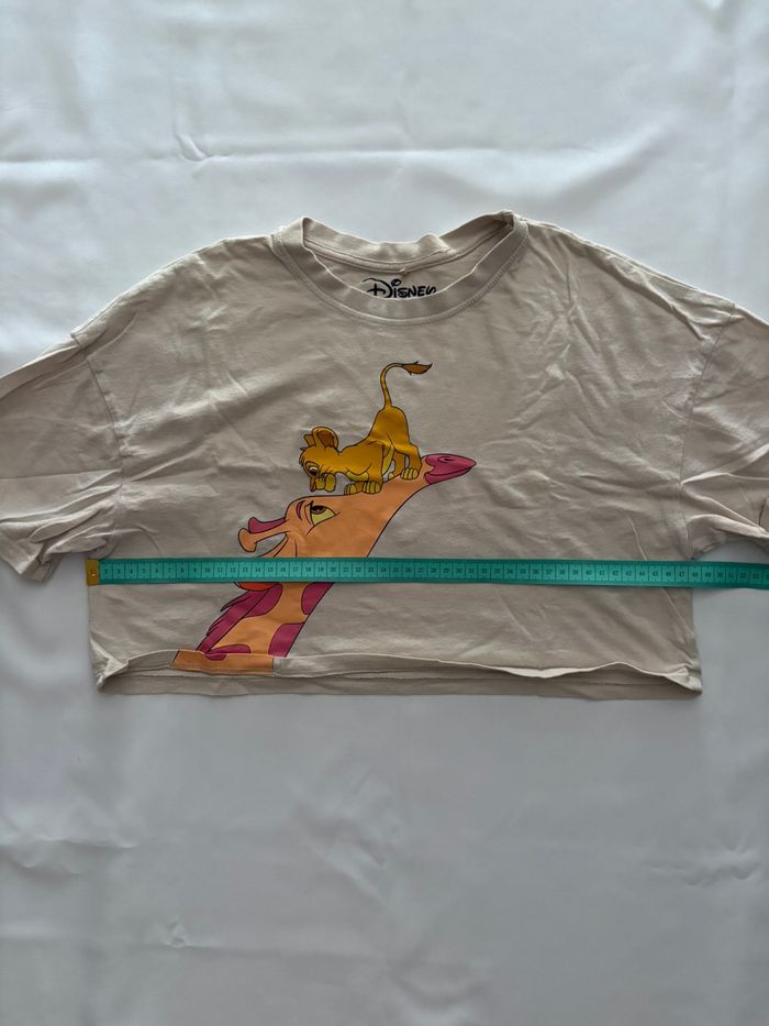 T-shirt court beige avec motif imprimé roi lion - Primark - 3XS/2XS-30/32 - photo numéro 5