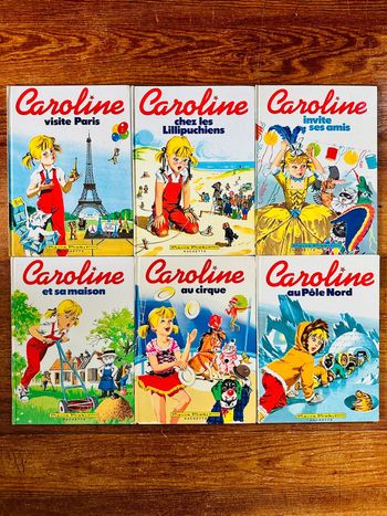 Lot de 6 albums bd Caroline anciens bon état livres Pierre Probst Hachette