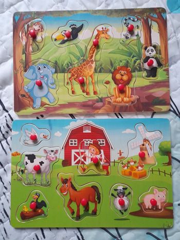 2 puzzle animaux